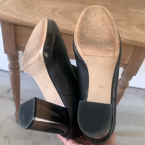 Sanctuary Womens Razzle Black Leather Ombre Heels Ankle Boots Shoes size 7.5 M‎ - Picture 12 of 15